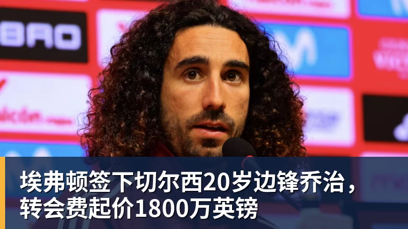 九游体育埃弗顿签下切尔西20岁边锋乔治，转会费起价1800万英镑