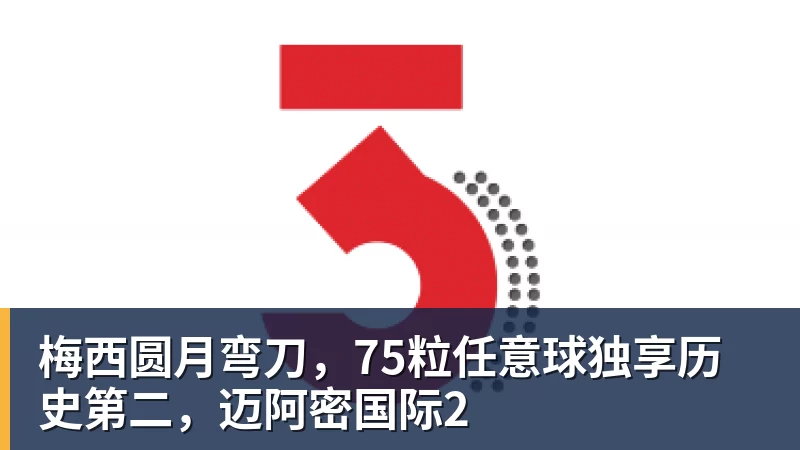 九游体育梅西圆月弯刀，75粒任意球独享历史第二，迈阿密国际2